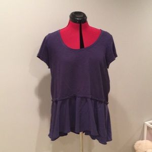 anthropologie short sleeve tee
